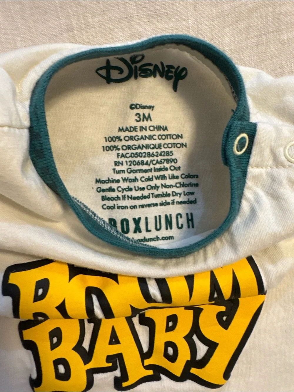 BoxLunch Disney Emperor's New Groove Kuzco Overalls Set Boom Baby Shortalls 3M